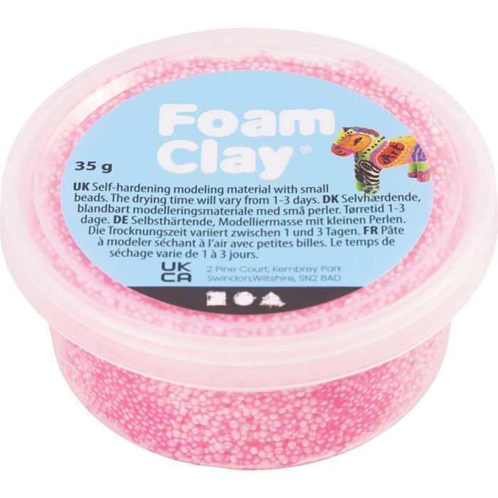 Foam Clay® , rosa, 35 g/ 1 burk