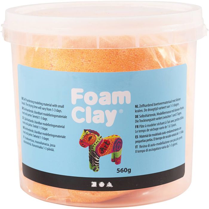 Foam Clay® , orange, 560 g/ 1 hink
