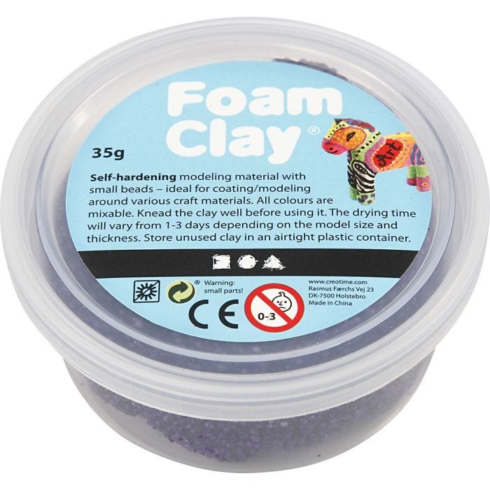 Foam Clay® , lila, 35 g/ 1 burk