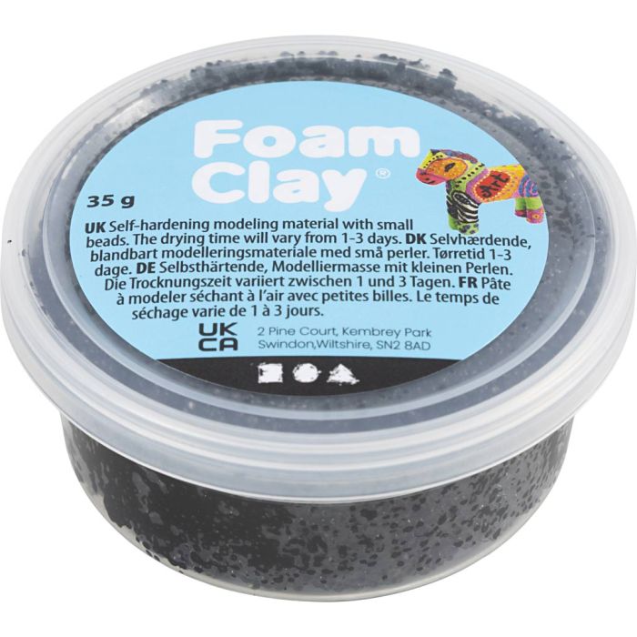 Foam Clay® , svart, 35 g/ 1 burk
