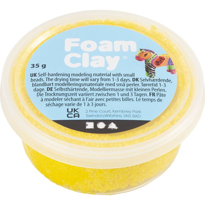 Foam Clay® , gul, 35 g/ 1 burk
