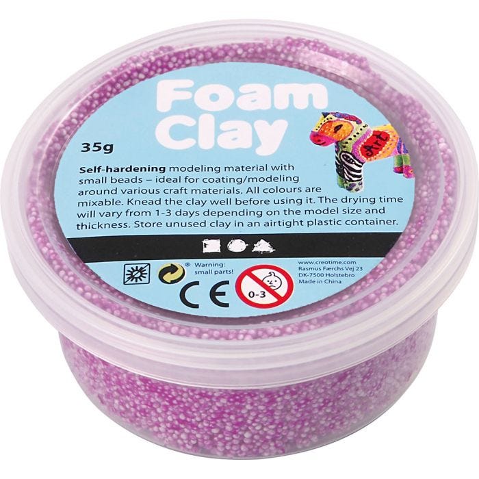 Foam Clay® , neonlila, 35g/ 1 burk