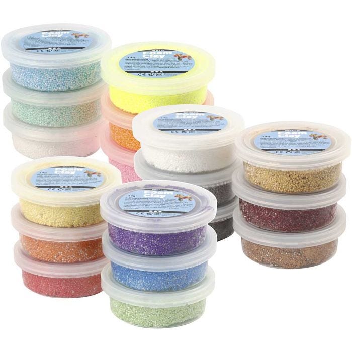 Foam Clay® , mixade färger, 3x30 förp./ 1 förp.