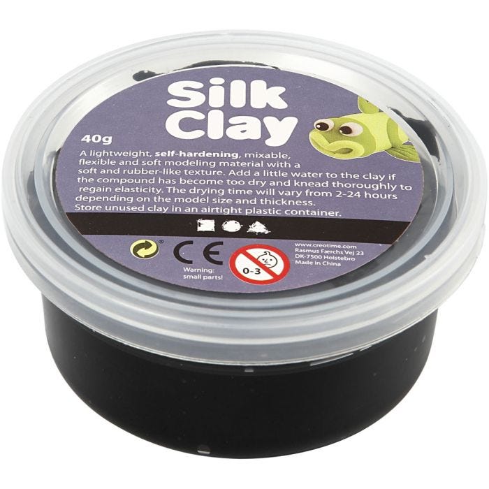 Silk Clay®, svart, 40g/ 1 burk