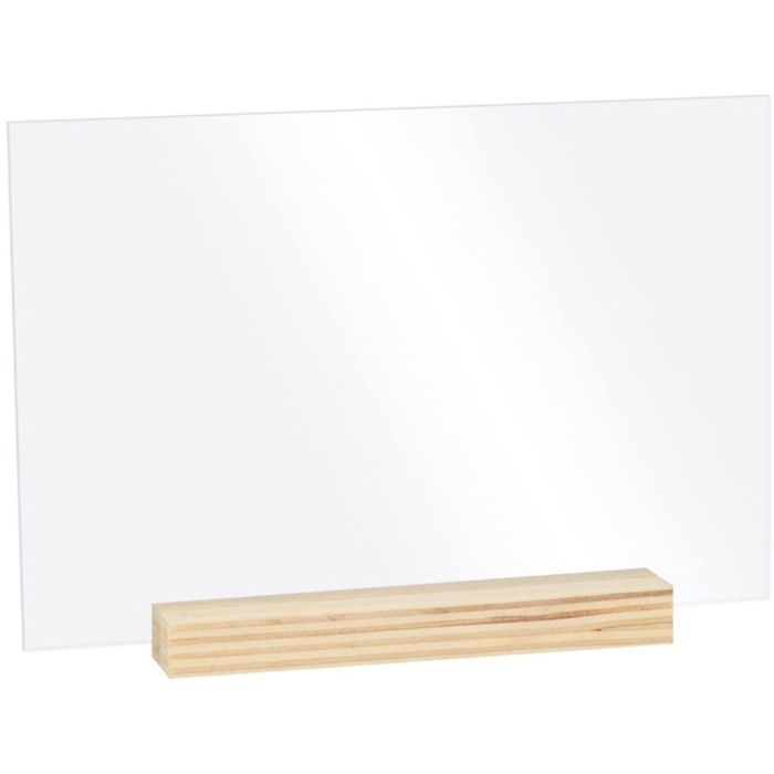 Set med träramar med plexiglas som kan dekoreras, stl. 15x10 cm, 5 st./ 1 förp.