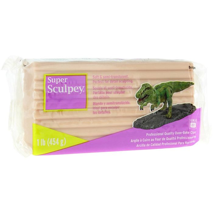 Super Sculpey Ceramics & Sculpture, beige, 454 g/ 1 förp.