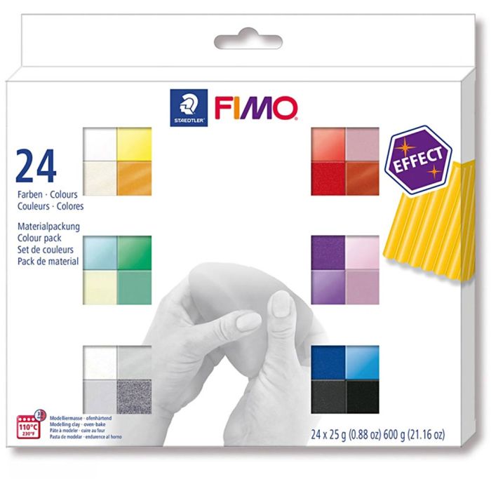Fimo Effect Paste Set, 24x25 g/ 1 förp.