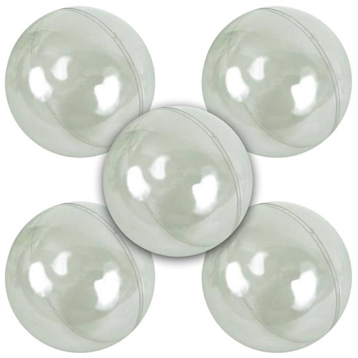 Livsmedelssäker Transparent plastboll, stl. 8 cm, 5 st./ 1 förp.