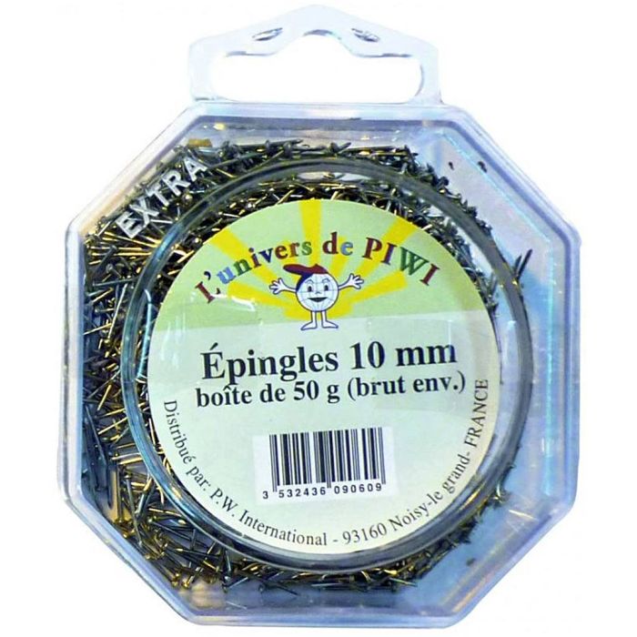 Silvernål för paljetter, stl. 10 mm, 50 g/ 1 förp.