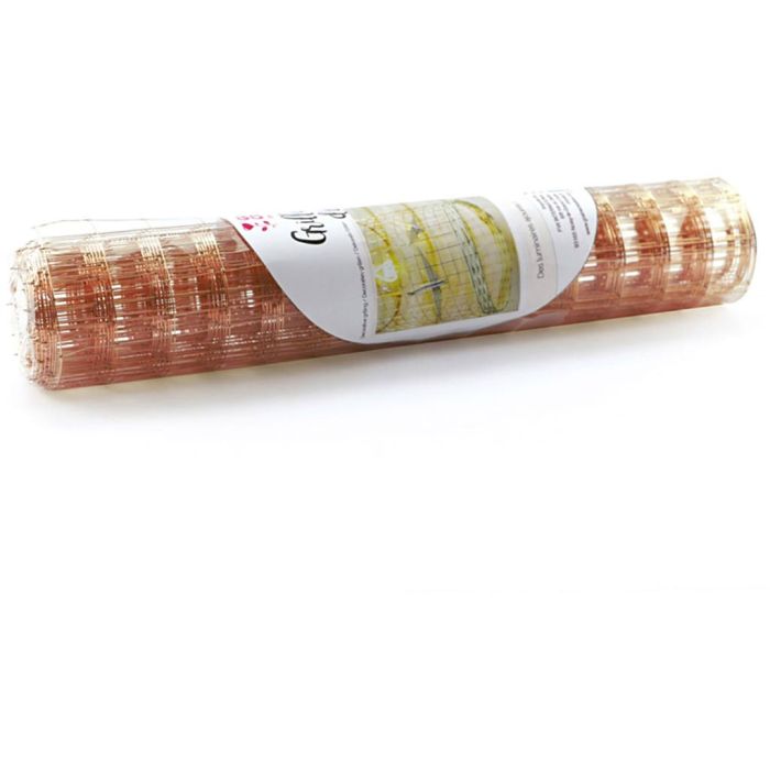 Dekorativ mesh, stl. 35 cm, koppar, 5 m/ 1 förp.