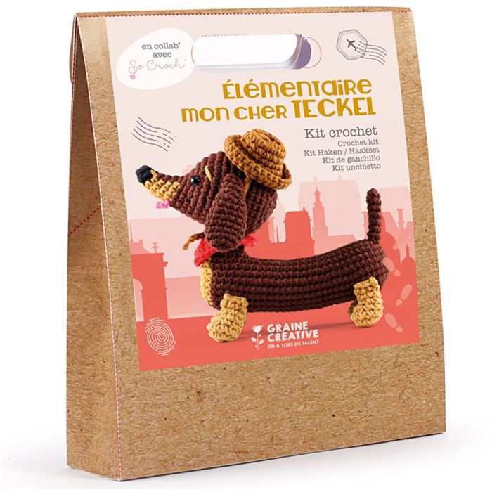 Amigurumi Virkningskit, Tax, stl. 18 cm, 1 förp.