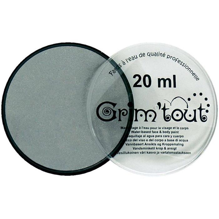 Professionell ansiktsmålning nyans, metallicsilver, 20 ml/ 1 burk