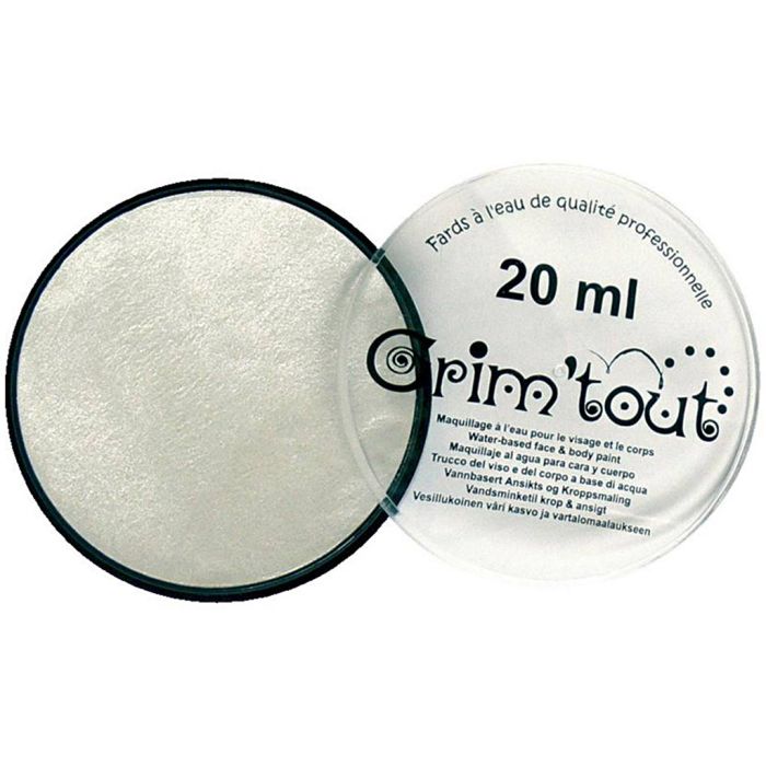 Professionell ansiktsmålning nyans, vit, pärlemor, 20 ml/ 1 burk