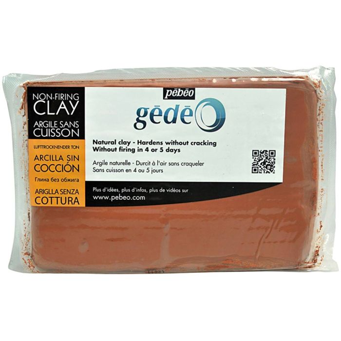 Självhärdande lera, röd, 1.5 kg/ 1 förp.