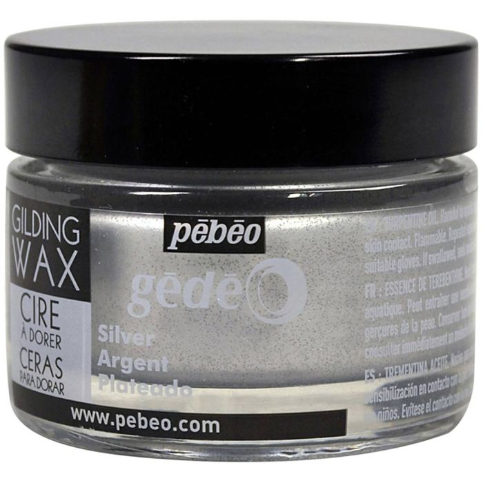Pebeo förgyllningsvax, silver, 30 ml/ 1 burk