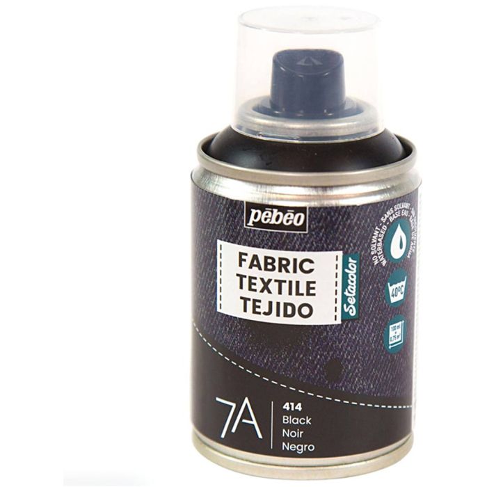 Sprayfärg för textil, svart, 100 ml/ 1 flaska