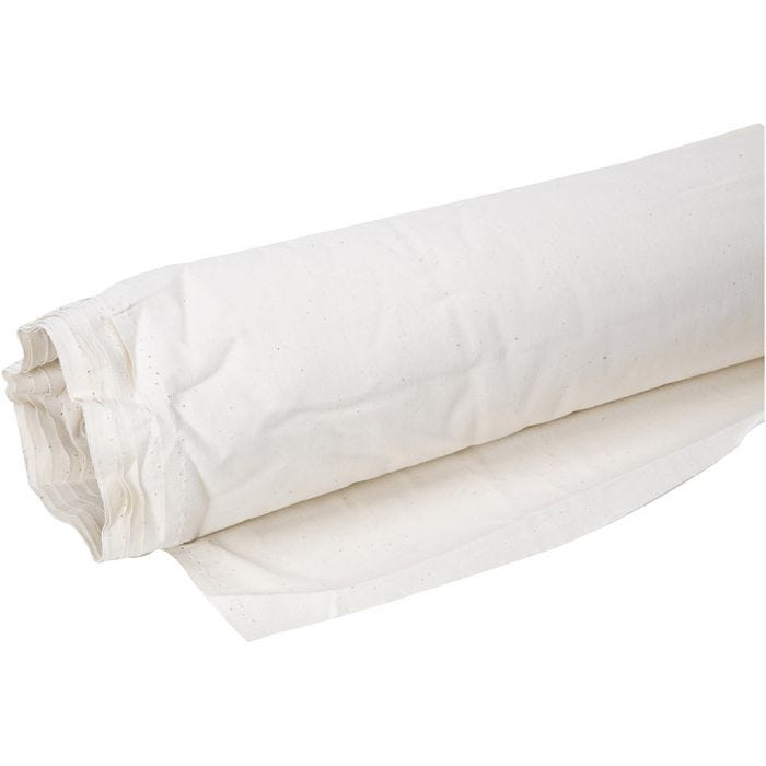 Tvättad bomullscanvas, B: 150 cm, 105 g, natur, 25 m/ 1 förp.