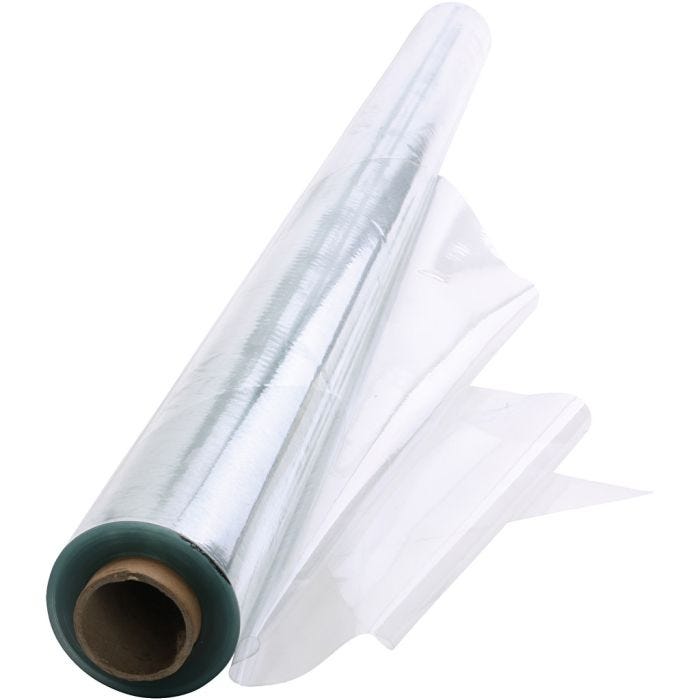 Vaxduk PVC, B: 140 cm, tjocklek 0,14 mm, klar, 10 m/ 1 rl.