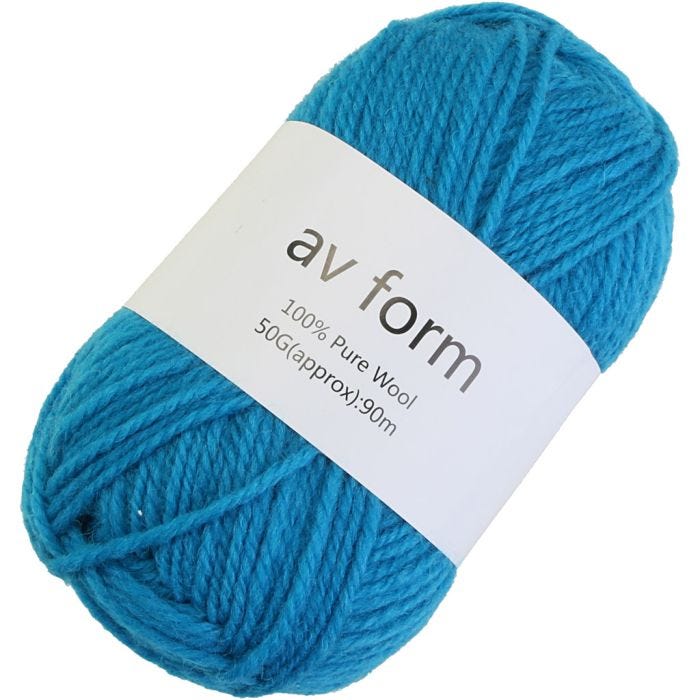 Ullgarn, blå, 50 g/ 1 st.