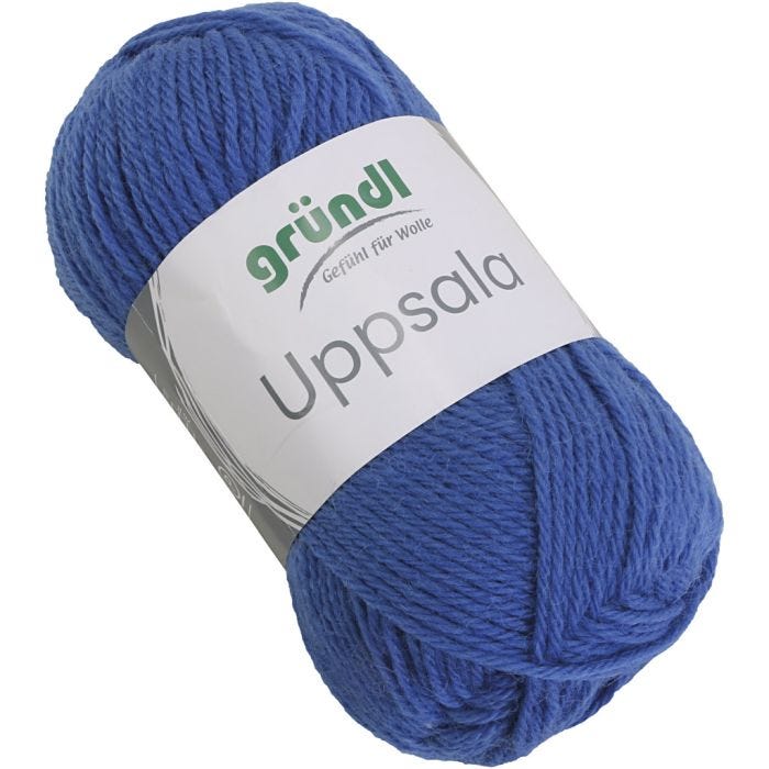 Ullgarn, L: 125 M, blå, 50 g/ 1 st.