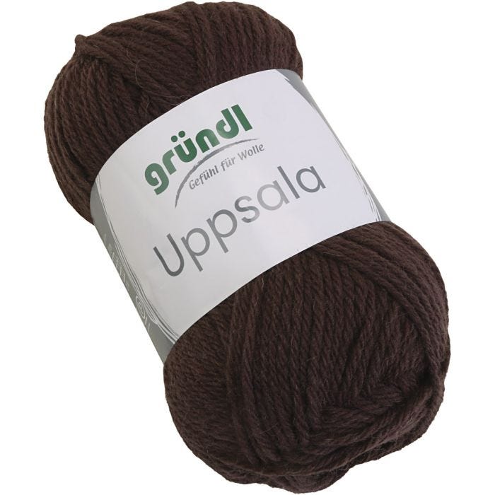 Ullgarn, L: 125 M, brun, 50 g/ 1 st.