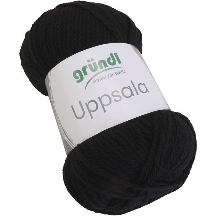 Ullgarn, L: 125 M, svart, 50 g/ 1 st.