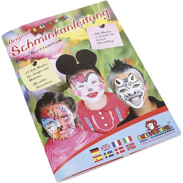Eulenspiegel ansiktsmålningshäfte, 1 st.