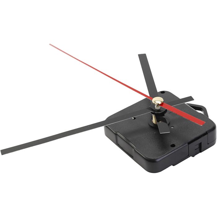 Urverk med visare, platta max. 5 mm, 12 set/ 1 förp.