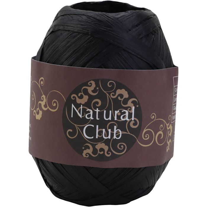 Papperssnöre, svart, 75 m/ 1 st.