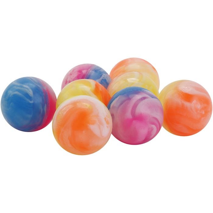 Studsboll, Dia. 25 mm, 48påse/ 1 påse