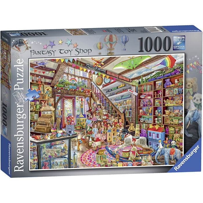 Ravensburger pussel Kattungar, Leksaksbutik, 1000 brickor, 1 st.