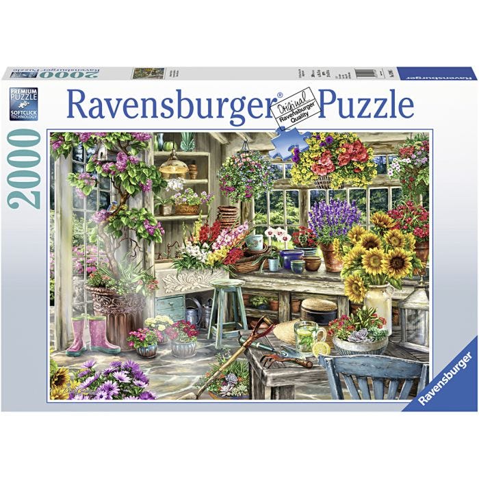 Ravensburger pussel Kattungar, Blommor, 2000 brickor, 1 st.