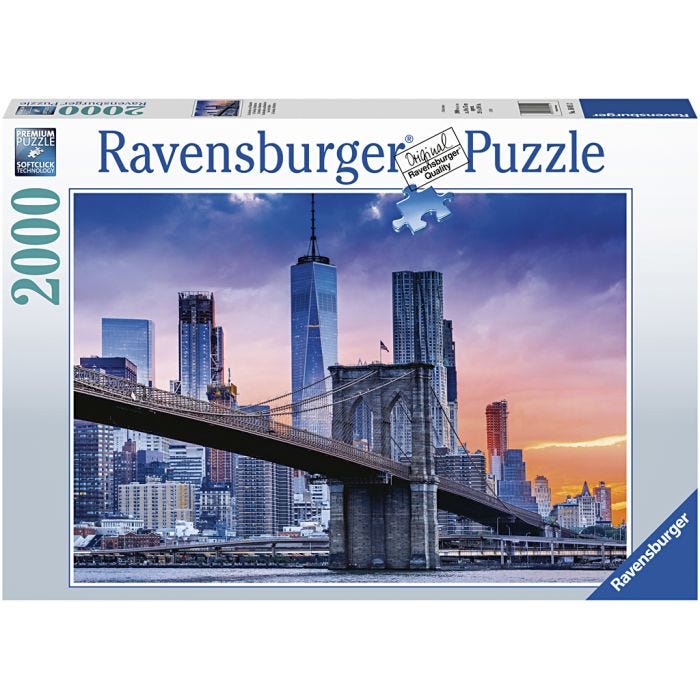 Ravensburger pussel Kattungar, New York, 2000 brickor, 1 st.