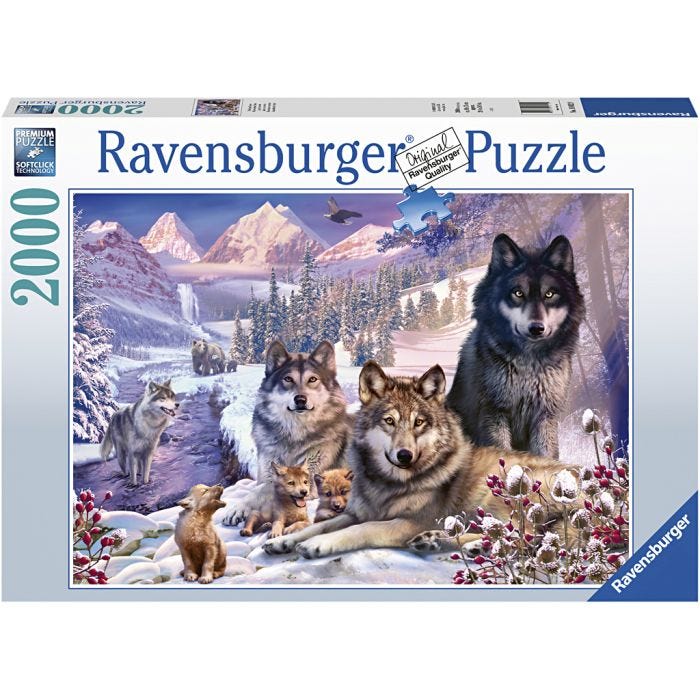 Ravensburger pussel Kattungar, Vargar, 2000 brickor, 1 st.