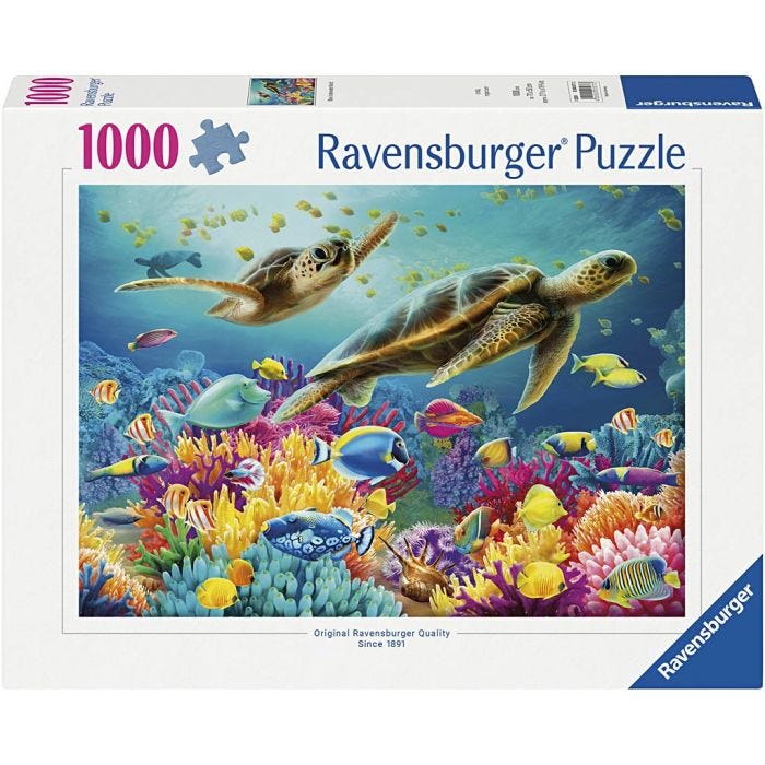 Ravensburger pussel Kattungar, Havssköldpaddor, 1000 brickor, 1 förp.