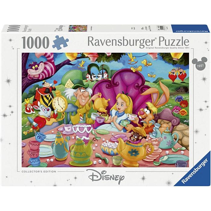 Ravensburger pussel Kattungar, Alice i underlandet, 1000 brickor, 1 förp.