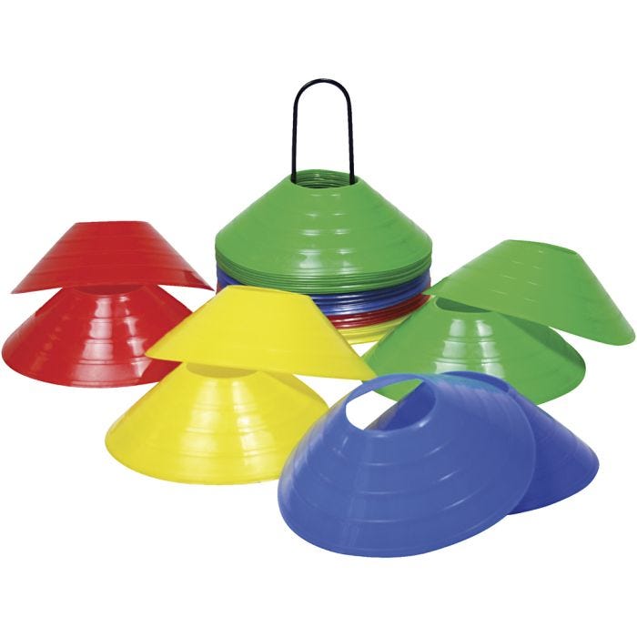 Markeringsbrickor, blå, grön, röd, gul, 40 st./ 1 förp.