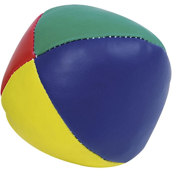 Jongleringsboll, Dia. 6 cm, blå, grön, röd, gul, 1 st.