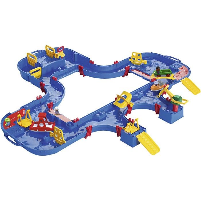 AquaPlay MegaLockBox Vattenbana, stl. 145x160 cm, 62 delar/ 1 set