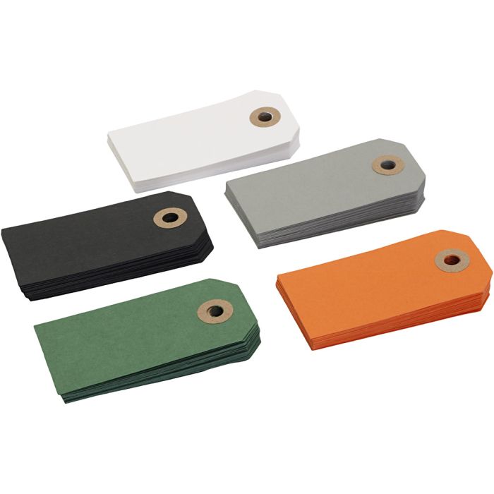 Hängetiketter, stl. 4x8 cm, 100 st./ 1 förp.