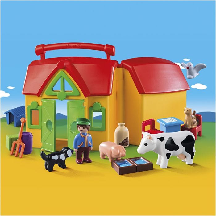 Playmobil Resebondgård, stl. 35x11x19 cm, 1 set