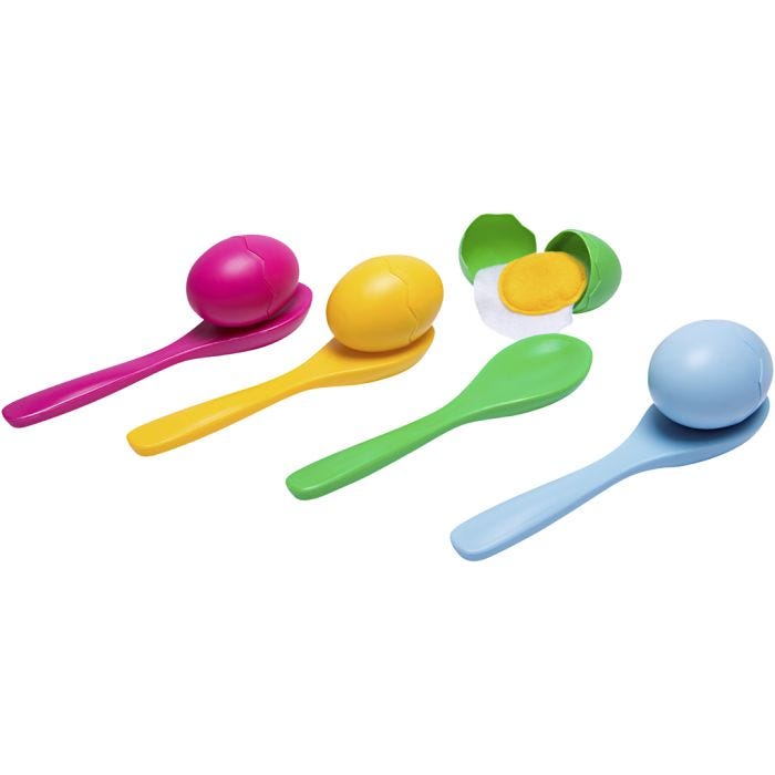 Äggstafett, L: 20 cm, 12 st./ 1 set
