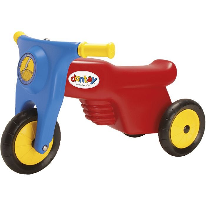 dantoy Scooter med Gummihjul, stl. 58x37x39 cm, 1 st.