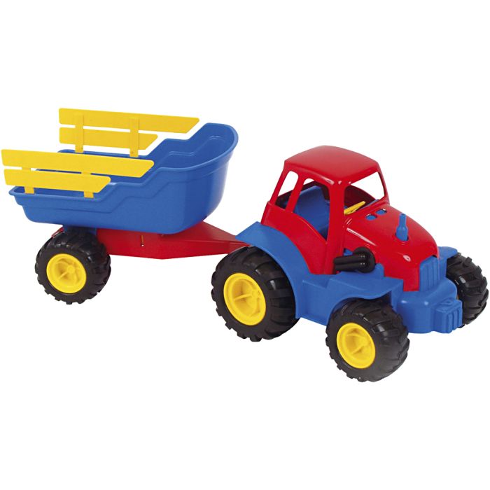 dantoy Traktor med Trailer, stl. 42 cm, 1 st.