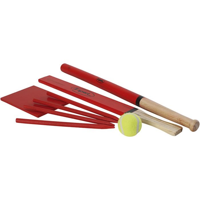 Brännbollsset, röd, 8 st./ 1 set