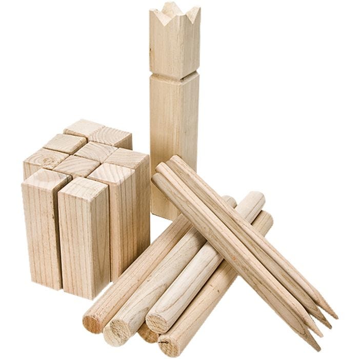 Vinkingaspel / Kubb, H: 31 cm, 1 set