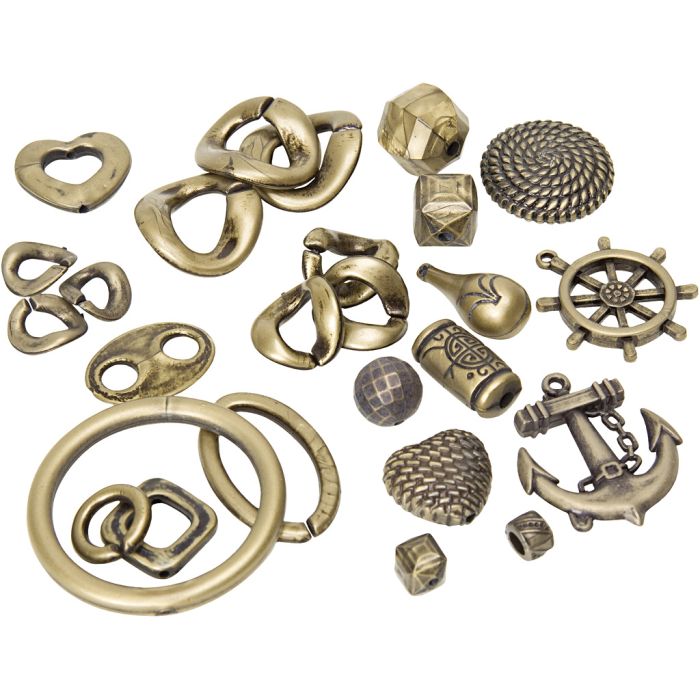 Smyckesset, antikguld, 2000 g/ 1 påse