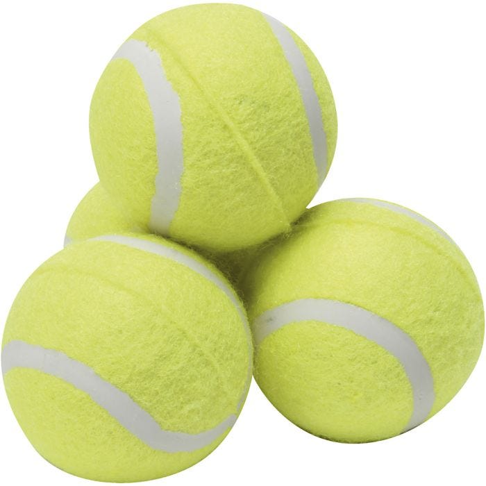 Tennisbollar, gul, 30 st./ 1 förp.