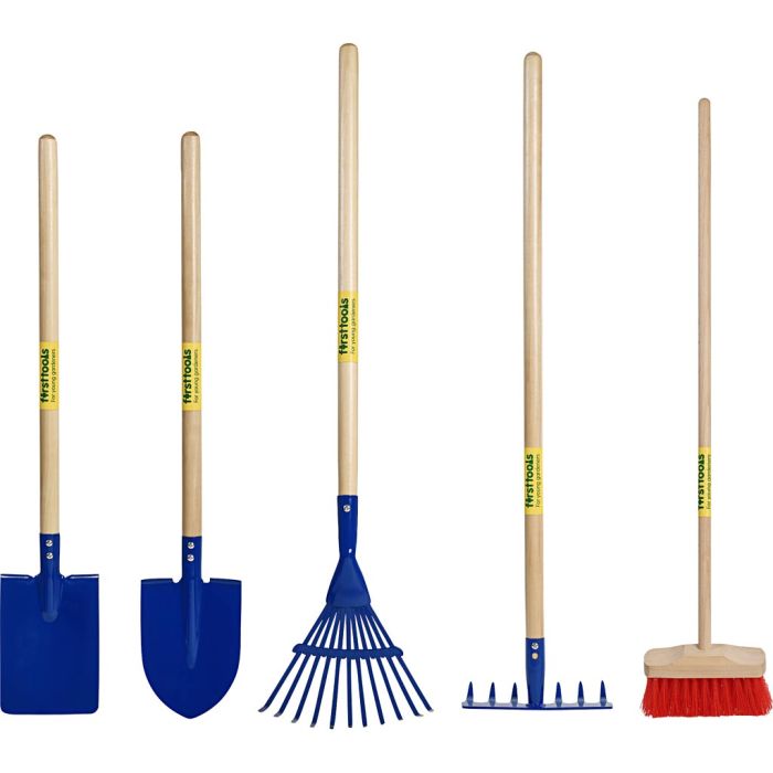 Trädgårdsredskap för barn, stl. 69-84 cm, 5 st./ 1 förp.