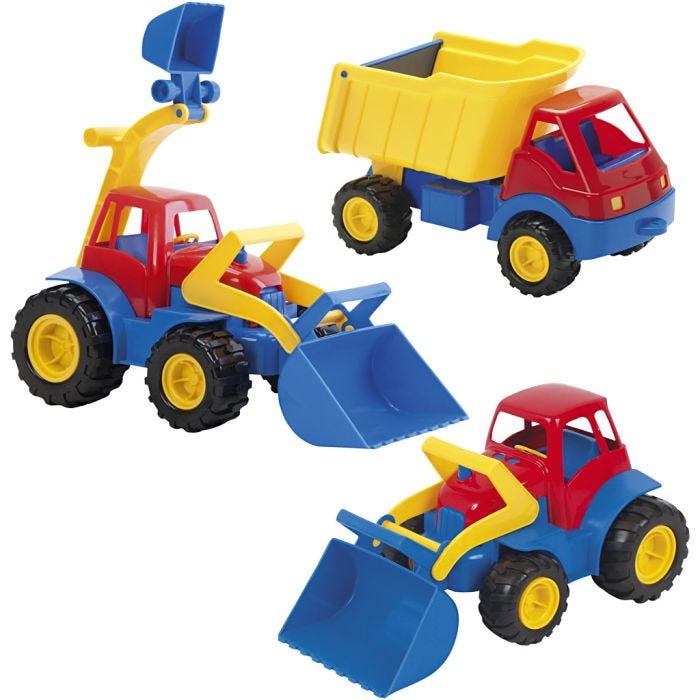 dantoy Arbetsfordon, stl. 30 cm, 3 st./ 1 förp.